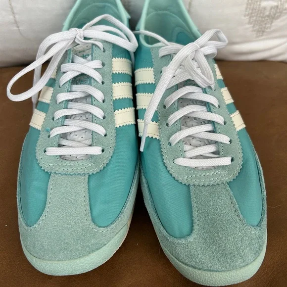 adidas gazelle silver green womens Sporty & Rich - SL72 - Mint/Purple - Size: 4.5